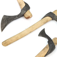 Steel Craft International Hache à main industrielle personnalisée de 1,5 kg, style Viking forgé à la main, tête de hache de survie, étui en cuir de qualité
