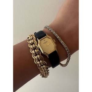 Pulsera de tenis vintage con eslabones en S de 1.50 quilates, elegante accesorio de moda - Product Image 2