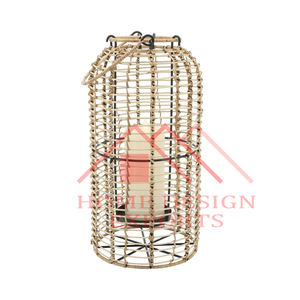 Metal Wire Candle-<b>Hurricane</b> Candle Holder Set Of 2 Design Hot Selling Luxury Decorative Accessories - Product Image 3