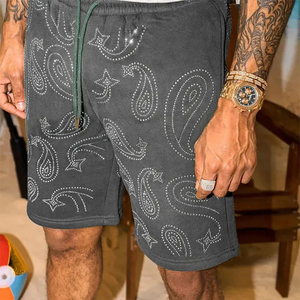 Pantalones cortos de gimnasio de cintura media para mujer personalizados del fabricante, pantalones cortos deportivos informales de peso pesado lavado ácido 100% algodón Vintage Raw Hem patrón sólido - Product Image 3