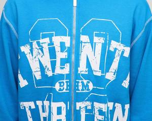 Pull à capuche en coton épais avec poche avant personnalisée, sweat à capuche sérigraphié sur l'épaule tombante, nouvel arrivage - Product Image 2