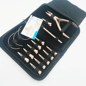 Stainless Steel Hair Extension Tools Kit One Hole Plier Crochet Loop Ring Scissor Clips Set for Commercial Use - Product Image 2