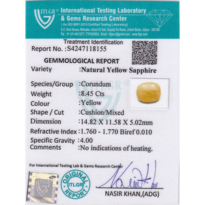 Pierre de saphir naturelle à facettes de forme ovale (8,45 carats) - Product Image 4
