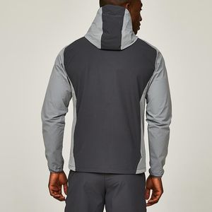 Chaqueta Cortavientos Personalizada con Logotipo Reflectante, de Poliéster Tejido, con Bloques de Color, Corte Regular, con Cierre - Product Image 2