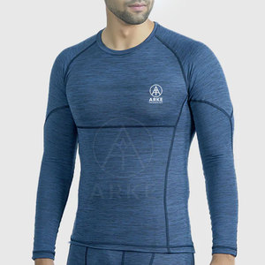 T-shirts de compression personnalisés pour hommes Spandex Polyester Made Private Label Wholesale - Product Image 1