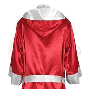 Boxe de haute qualité Créez votre propre conception Services OEM Robe de boxe sur mesure avec capuche - Product Image 4