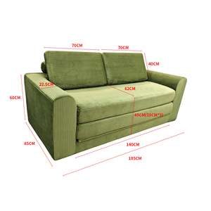 Sofá Cama Plegable de Lujo Moderno, Tapizado en Lino, Espuma de Alta Densidad, Envasado al Vacío y Comprimido, Muebles para Apartamento, Venta al Por Mayor - Product Image 4