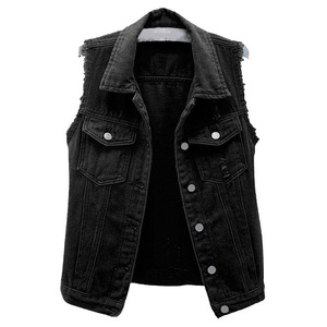 Gilet en jean de haute qualité pour femme, look décontracté et tendance, léger, confortable, respirant, gilet en jean pour femme pour l'extérieur - Product Image 2