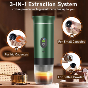 <span class=keywords><strong>Cafetera</strong></span> Espresso Portátil con Calentamiento Automático, Eléctrica e Inalámbrica <span class=keywords><strong>para</strong></span> Camping, Viajes en Auto, Funciona con Batería y <span class=keywords><strong>Café</strong></span> <span class=keywords><strong>Molido</strong></span> - Product Image 5