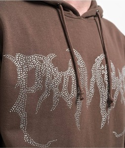 Sweat à capuche personnalisé poids lourd avec strass pour hommes Vêtements d'hiver de haute qualité avec logo personnalisable - Product Image 2