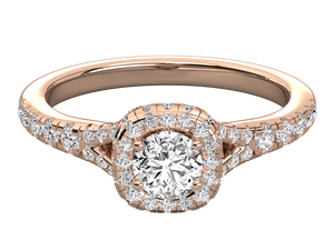 Anillo de Compromiso Único para Mujer, Diamante Cultivado en Laboratorio, Oro Sólido de 14K, Corte Brillante, Certificado IGI, Estilo Clásico, Diseño Personalizado - Product Image 4