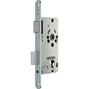Cerradura de embutir DIN derecha plateada cuadrada Clase 2 para puertas interiores PZW 20/55/72/8 mm de zinc fundido a presión para armarios de almacenamiento SSF - Product Image 1