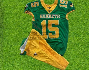 ชุดอเมริกันฟุตบอลแบบใหม่ล่าสุด พร้อมโลโก้สั่งทำ เสื้อแขนสั้นระบายอากาศพร้อมกางเกงและแผ่นรอง สำหรับผู้ใหญ่ - Product Image 1