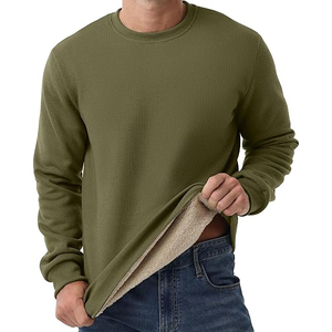 เสื้อสเวตเชิ้ตผู้ชายสำหรับฤดูหนาว ขายส่ง จำนวนมาก รับผลิตแบรนด์ส่วนตัว แขนยาว ผ้าฝ้าย 100% สีและโลโก้ตามสั่ง แห้งเร็ว - Product Image 2