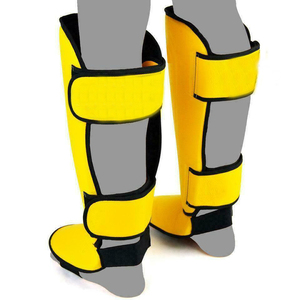 Protège-tibias en cuir PU véritable Protection complète pour l'entraînement de boxe avec protège-jambes et chauffe-jambes pour services OEM - Product Image 3