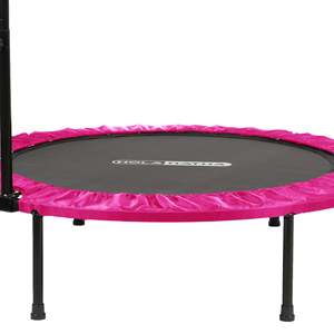 HolaHatha 40 Mini Trampolino Indoor Rosa, Rebounder Fitness con Maniglia Regolabile per Bambini, Materiale in Schiuma PVC per Uso Esterno - Product Image 5