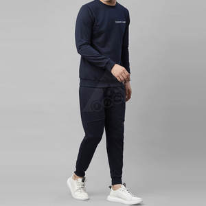 Ensemble décontracté unisexe personnalisé XL/XXL fermeture à glissière 100% coton polaire sport jogging survêtement respirant imperméable pour l'automne - Product Image 2