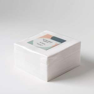 Serviettes en papier jetables carrées 2 plis en pâte de bois vierge, douces, absorbantes, colorées, de qualité supérieure pour usage domestique - Product Image 4