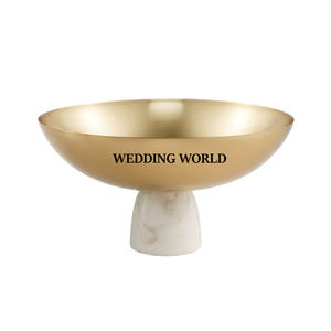 Bol à chocolat finition or et blanc Belle qualité Fait à la main Bol à bonbons Classique Élégant Nouveau bol à chocolat - Product Image 2