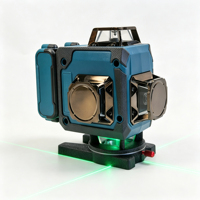 Niveau laser vert 16 lignes 3 x 360° auto-nivelant avec affichage numérique IP67 bleu pour la construction
