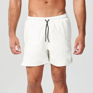 Short de gymnastique en nylon léger pour hommes, fermeture à cordon solide, logo personnalisé, jogging d'entraînement respirant pour l'entraînement, la course à pied et le fitness - Product Image 5