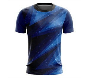 เสื้อยืดซับลิเมชั่นผู้ชาย ออกแบบเองได้ พิมพ์ลายทั่วตัว ผ้าโพลีเอสเตอร์แห้งเร็ว เหมาะสำหรับออกกำลังกาย ฟิตเนส ชุดทีม - Product Image 1