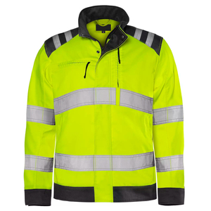 OEM Men's Hi Vis High Visibility Softshell <b>Work</b> Jackets Custom Logo <b>Waterproof</b> Construction Reflective Safety Jacket - Product Image 4