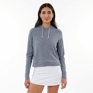 Sudadera con capucha de rendimiento para mujer que absorbe la humedad, transpirable y ligera para correr, gimnasio y fitness - Product Image 2