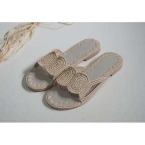 Wholesale Cheap Moroccan Handmade Raffia Slippers and Sandals Eco Friendly Woven <b>Shoes</b> <b>for</b> Women Men Bulk Order Supplier Direct - Product Image 1
