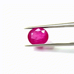 Rubis de Birmanie naturel rose non chauffé de 5,86 carats, taille Trillion Asscher Brillant Rose Émeraude Radiant, issu de matériau turquoise - Product Image 2