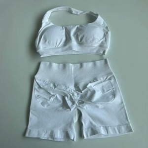 New Premium Breathable Women 2 Piece <b>Set</b> Stylish Casual Plain Gym Yoga <b>Set</b> Customize Design Slim Fit Workout Tracksuit - Product Image 5