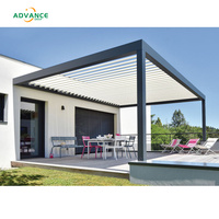 Pergola moderne en aluminium pour terrasse, divertissement extérieur, confortable, abri solaire en aluminium pour jardin ensoleillé et au bord de la piscine