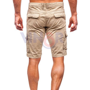 Short cargo en coton sur mesure pour hommes Short cargo en coton respirant à séchage rapide pour hommes Shorts cargo en gros - Product Image 3