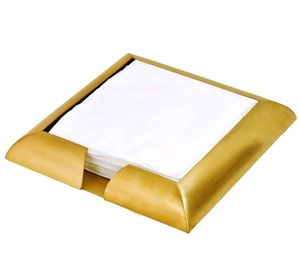 Gold Accessories <b>Napkin</b> Holder Square Metal Elegant Wedding big Square shape <b>Napkin</b> holder storage - Product Image 1