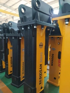 Broyeur hydraulique SOOSAN-Modèle SQ 40 type de boîte adapté aux mini-pelles, chargeuse-pelleteuse, mini pelle SKID STEER LOADER - Product Image 5