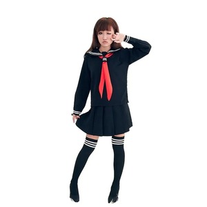 Uniforme scolaire japonais avec pull printemps automne pull tricoté style collège JK uniforme Cardigan étudiant filles Cosplay - Product Image 5