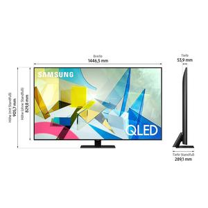 55-Inch QLED Smart TV with 4K Ultra HD and WiFi Silver Color - Product Image 3