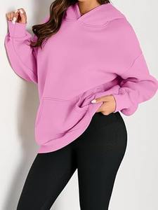 Chándal personalizado para mujer, forro polar grueso de invierno, pedidos a granel OEM para todas las estaciones, poliéster suave/Rayón, ajuste holgado a la moda - Product Image 3