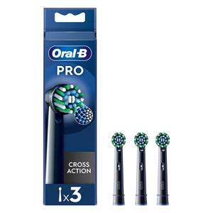 Têtes de brosse à dents de rechange Oral-B Cross Action Pro, 3 pièces, noires, pour brosses à dents électriques - Product Image 3