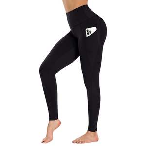 Leggings con bolsillos para mujer-Pantalones de Yoga de 19 " / 25" Compresión de control de barriga de cintura alta para entrenamiento para correr Ciclismo Yoga - Product Image 2
