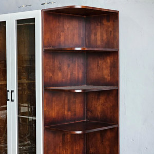 Moderno Armario Independiente de Madera de Caucho con Puertas de Vidrio 200x55x200cm Muebles para el Hogar TQA68049 - Product Image 4
