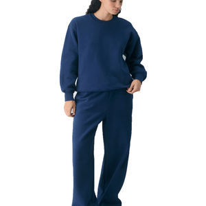 Sudadera de mujer Sweatfleece Cuello redondo Alta calidad Personalizable Unisex Oversized Vintage Pullover Sudadera informal OEM - Product Image 2