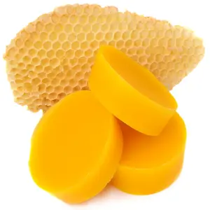 Cire d'abeille filtrée (jaune)-en vrac-parfaite pour la fabrication de bougies | 1kg - 2kg cire d'abeille crue de qualité cosmétique de haute qualité