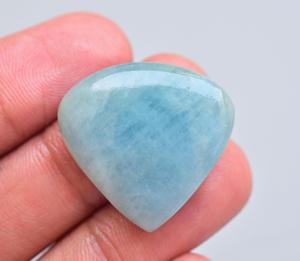 พลอยสีฟ้าอควอมารีน Cabochon-ขายส่งอัญมณีสีฟ้าอมาริน-อัญมณีธรรมชาติสีฟ้าหลวม - Product Image 3