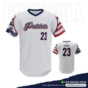 Deesha Wears Camiseta de Béisbol con Cuello en V, Impresión Personalizada, Transpirable, de Secado Rápido, 100% Poliéster, Ropa Deportiva Cómoda y Duradera para Equipos - Product Image 4