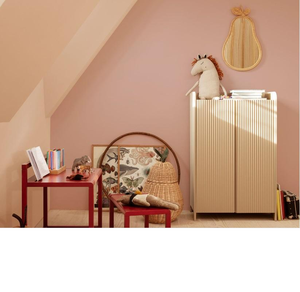 Miroir de longueur avec corps Grands miroirs décoratifs modernes Miroir en tissu à vagues en bois Décoration intérieure - Product Image 3