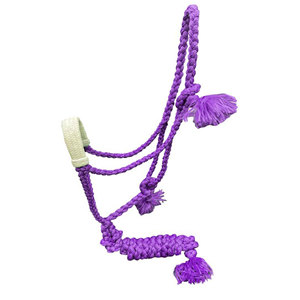 Harnais de mule western en nylon tressé réglable et cuir véritable, avec boucle décorative en conchos et quincaillerie robuste de haute qualité - Product Image 4