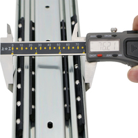 Glissière télescopique à roulement à billes à extension complète extra longue 1500 mm 76 mm pour charges lourdes, pour équipement d'urgence et véhicules