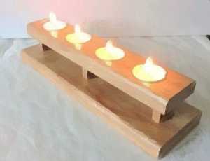 wooden <b>Candle</b> Holders <b>Candle</b> Jars - Product Image 3