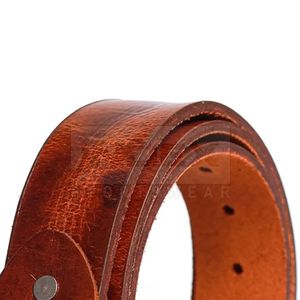 Cinturón Casual de Cuero Genuino INDEX, Hebilla de Metal, Diseño Duradero, Color Sólido, Moldeado en una Sola Pieza - Product Image 4